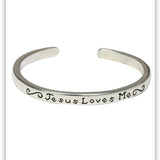 Jesus Loves Me Infant Cuff