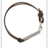 Be Courageous Double Leather Bracelet