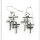 Trio Cross Earring