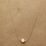 No Grit-No Pearl Simple Necklace