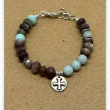 Be Courageous Chocolate Mint Bracelet