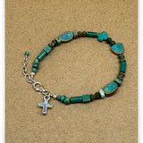Bold Faith Green Turquoise Bracelet