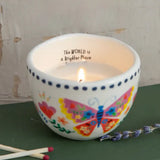 Candle - Message World Brighter Place