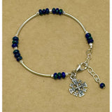 Jerusalem Cross Eilat Curved Bar Bracelet