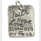 Faith- Hope- Love iTAG Charm