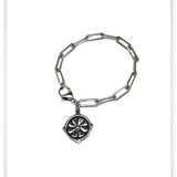 Mary Magdalene Charm Paperclip Charm Bracelet