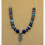 Grafted in Hues of Blue Necklace