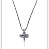 Sacrifice Cross Pendant Necklace - Medium Box