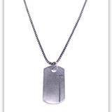 Dog Tag 4:13 Necklace - Medium Box