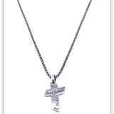 Rock Bottom Cross Pendant Necklace - Medium Box