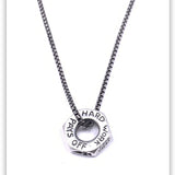 Hard Work Pendant Necklace - Medium Box