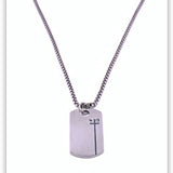 Dog Tag 4:13 Necklace - Heavy Box