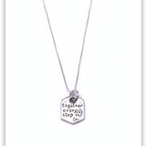 Together Every Step Sterling's Necklace