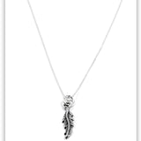 Feather Fly Charm Necklace