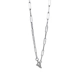 Paperclip Chain Toggle Necklace