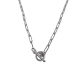 Paperclip Chain Toggle Necklace