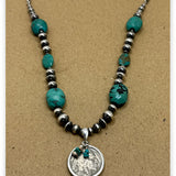 Nickle Coin Navajo Pearl Necklace