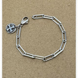 Be Courageous Heavy Paper Clip Chain Charm Bracelet