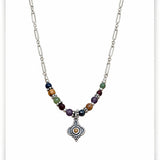 Mustard Seed Earthy Tones Paperclip Necklace