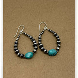 Navajo Pearl & Turquoise Earrings