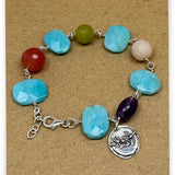Olive Branch Amazonite Colorful Bracelet