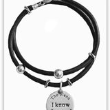 Scripture Leather Wrap Bracelet