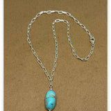Sleeping Beauty Turquoise Drop Necklace