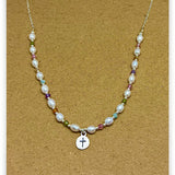 So Loved Pearl Color Stone Choker