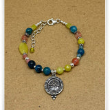 Spirit Lead Me Apatite Jade & Rose Bracelet