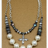 Unbreakable Pearl Labradorite Necklace