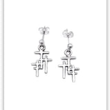 Trio Cross Petite Post Earring