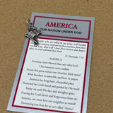 USA Cross Charm Necklace